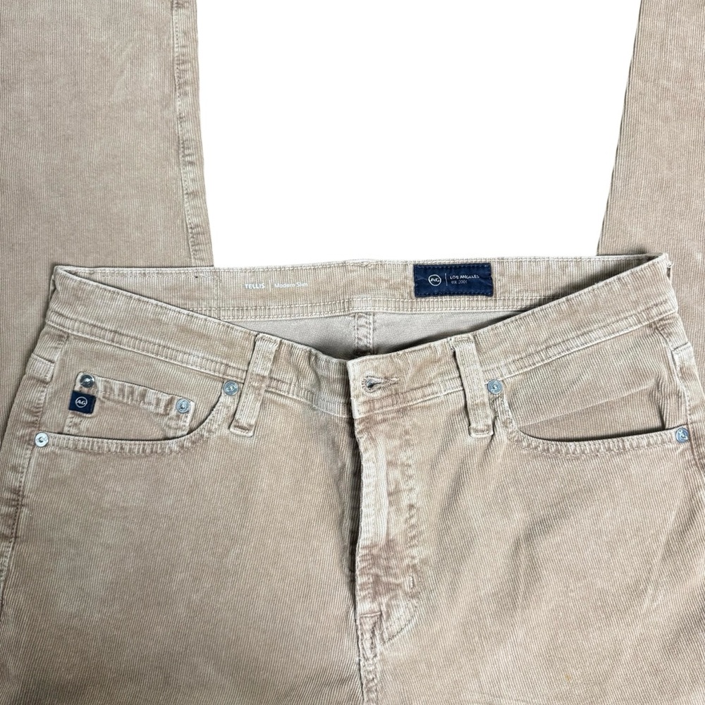AG Adriano Goldschmied Tellis Modern Slim Corduroy‎ Pants Tan Khaki 32x32 - Picture 2 of 5